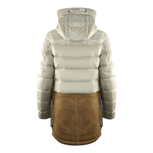 Parajumpers Sera Special Brown Leather Down Jacket